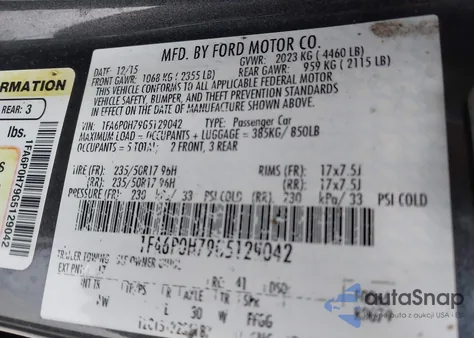 2016 Ford Fusion Se from USA, damaged, VIN 1FA6P0H79G5129042